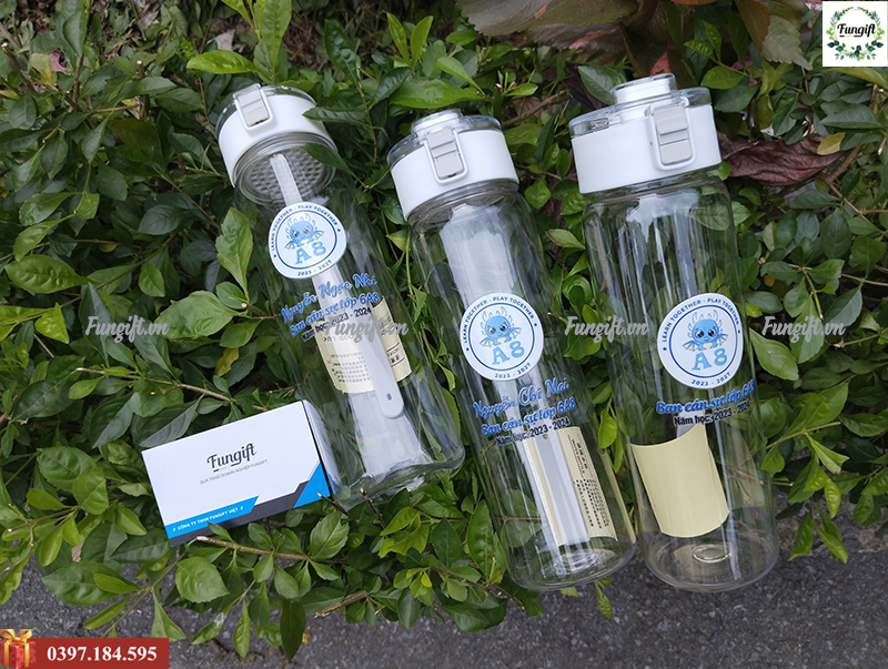Quà tặng bình nhựa in logo số lượng lớn
