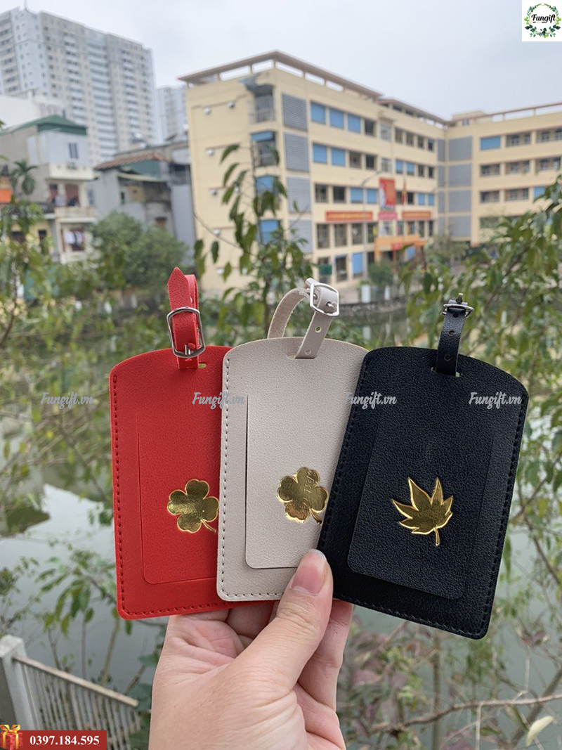 Tag da in chữ đeo vali theo yêu cầu