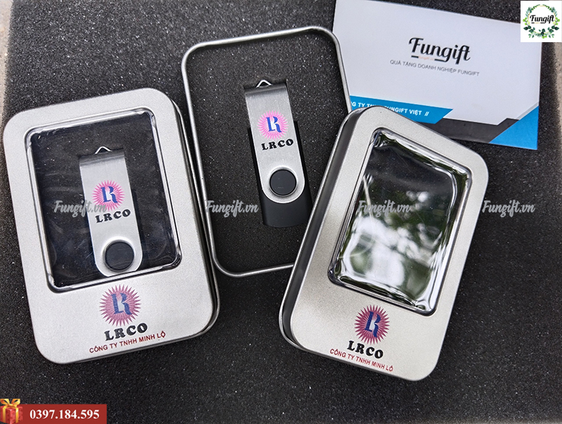 USB kèm hộp in logo tại Hà Nội