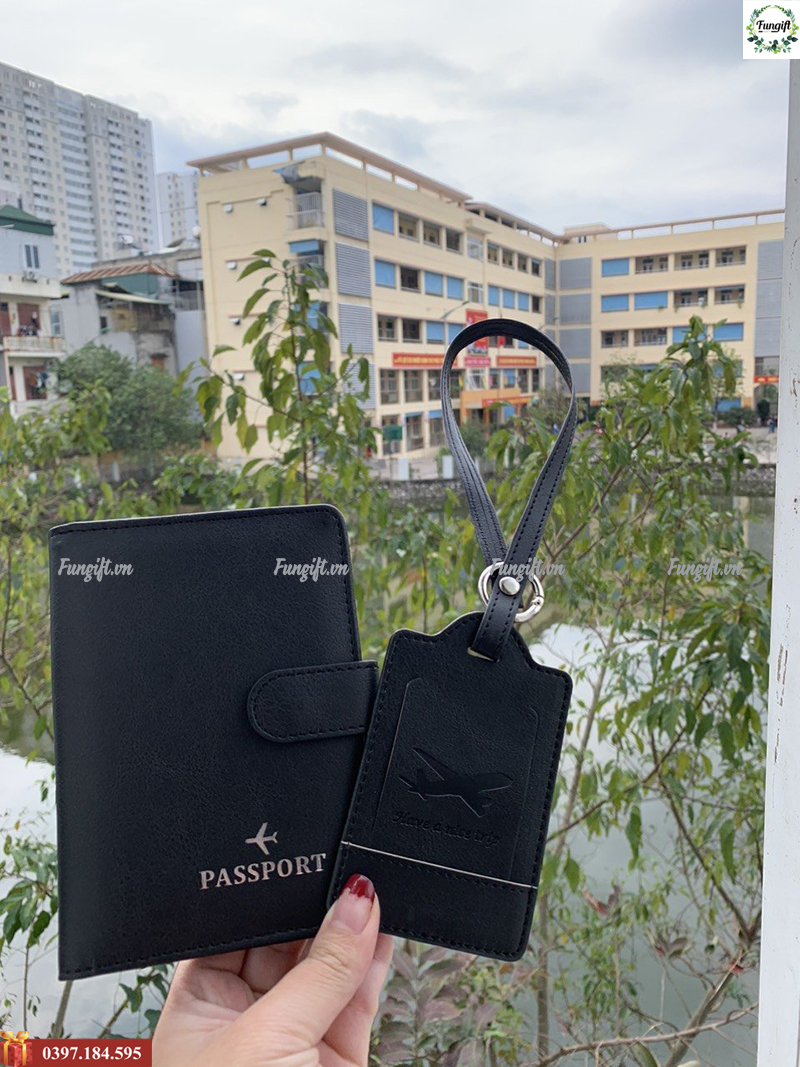 Tag da và vỏ bọc hộ chiếu in logo giá rẻ