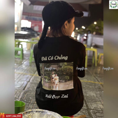 Sỉ lẻ áo đôi in hình tại xưởng