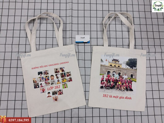 Túi vải canvas in hình làm quà tặng