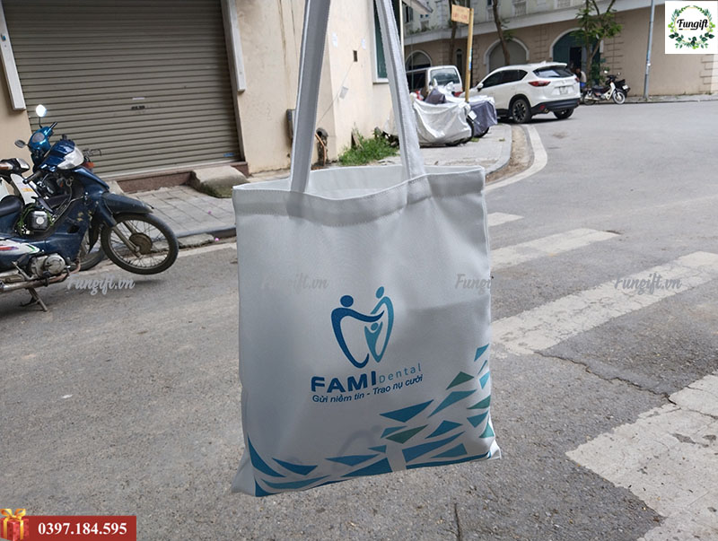 Túi vải canvas in logo