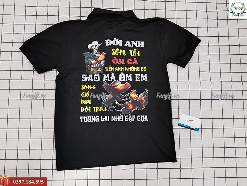 Áo thun in hình in chữ theo yêu cầu