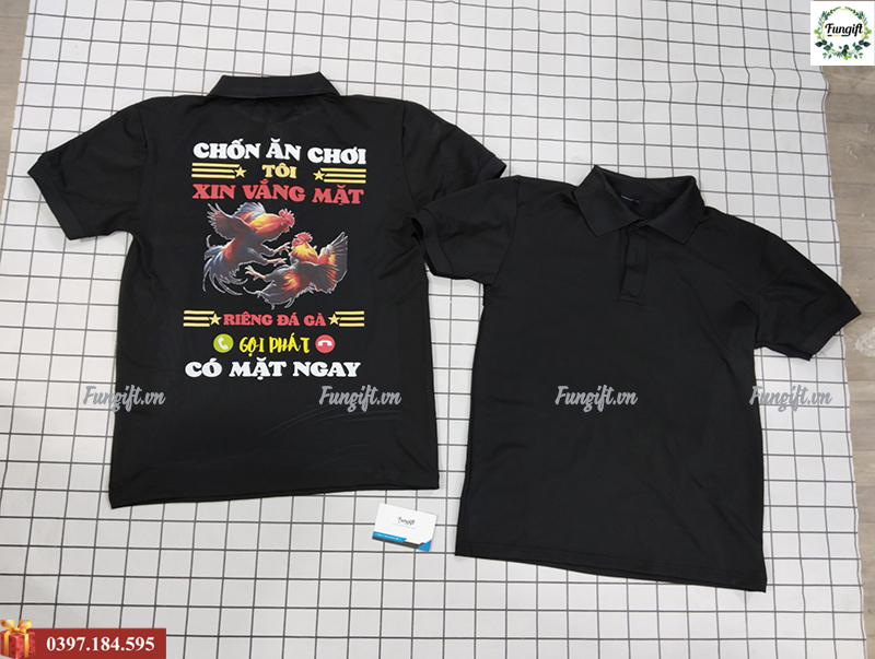 Áo thun in logo theo yêu cầu