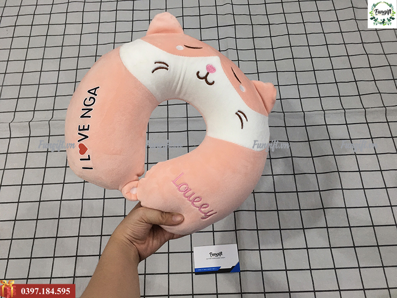 Gối chữ U in số lượng ít