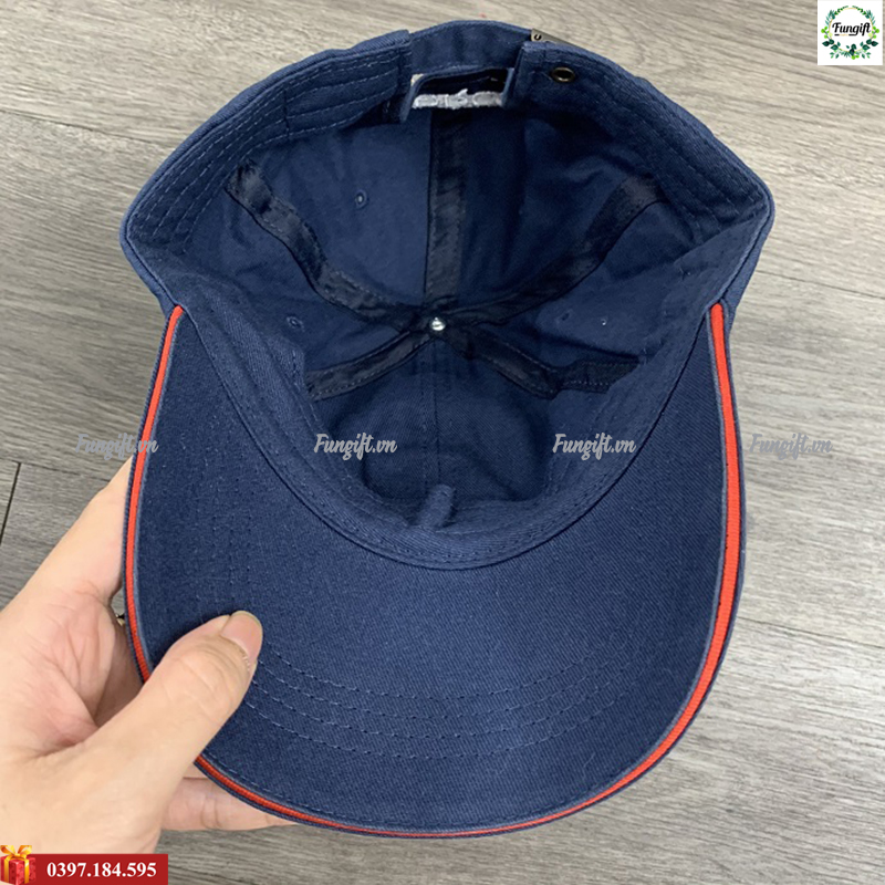 Nón lưỡi trai xanh than thêu logo
