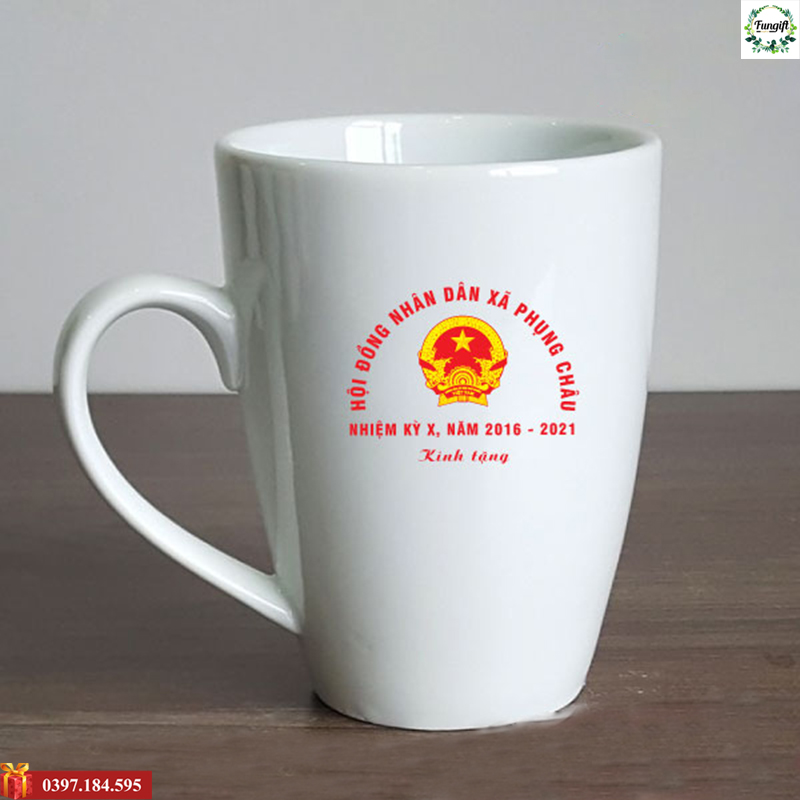 Cốc sứ Bát Tràng in logo