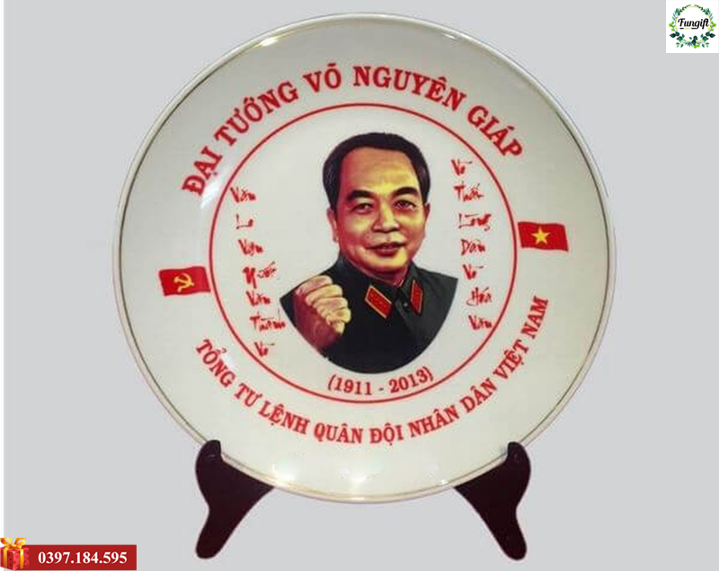 Đĩa sứ in logo