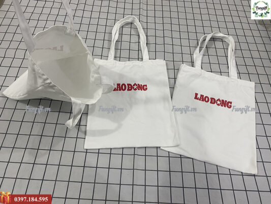 Túi canvas in logo giá rẻ theo yêu cầu