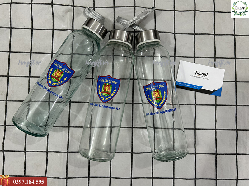 Cơ sở in logo bình thủy tinh đẹp