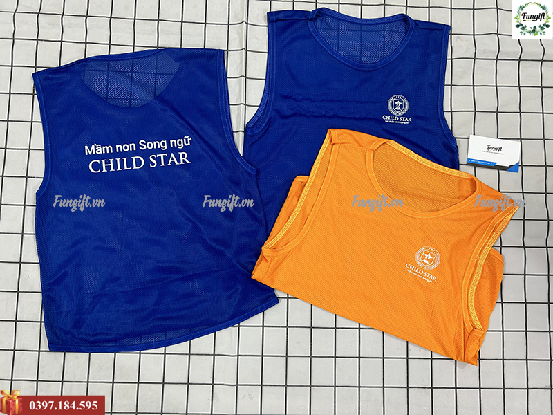 Đặt in logo áo lưới teambuilding đẹp