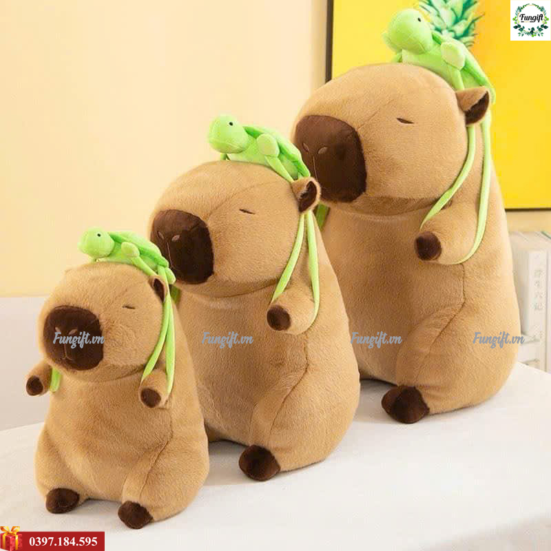 Mẫu gấu capybara in tên quà tặng