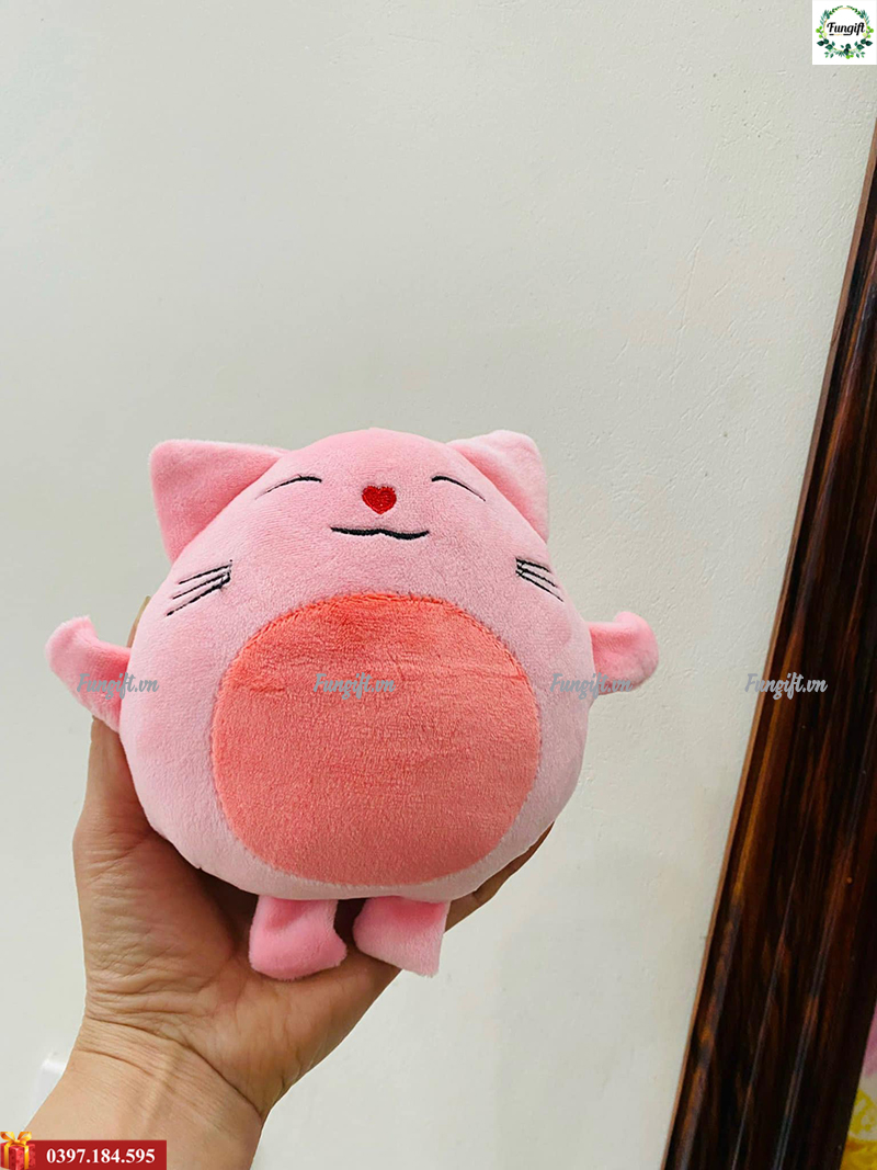 Mèo bông cỡ nhỏ làm móc khóa