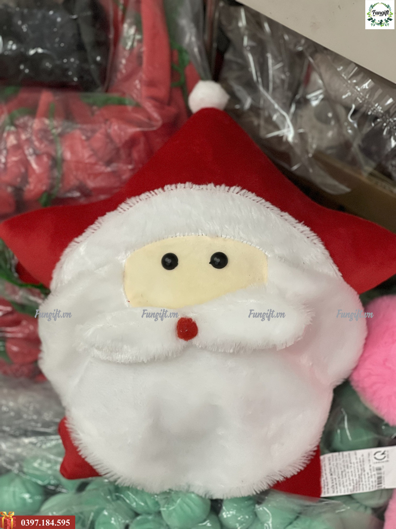 Quà tặng noel in thêu lên quà