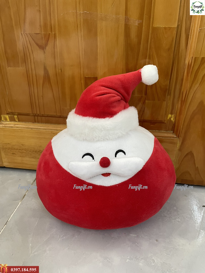 Tặng bé quà noel gấu in thêu tên