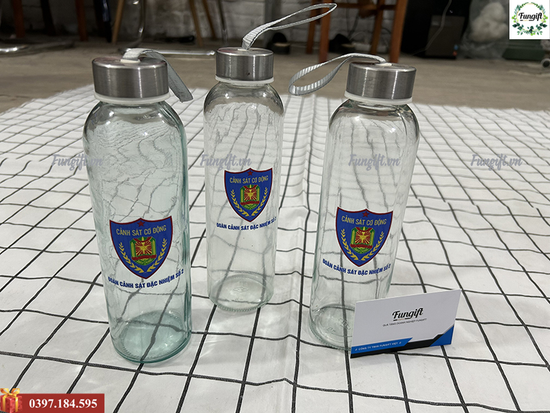 Xưởng in logo lêm bình thủy tinh