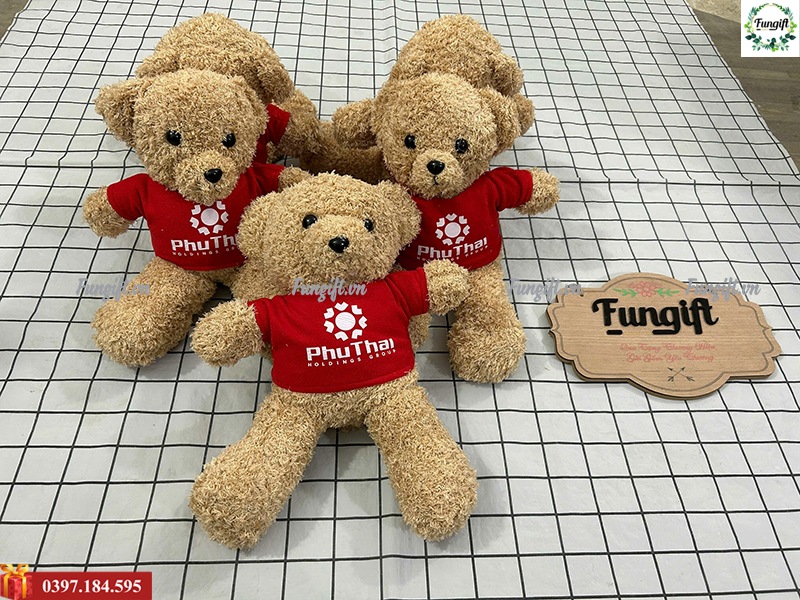 Quà tặng gấu bông in logo