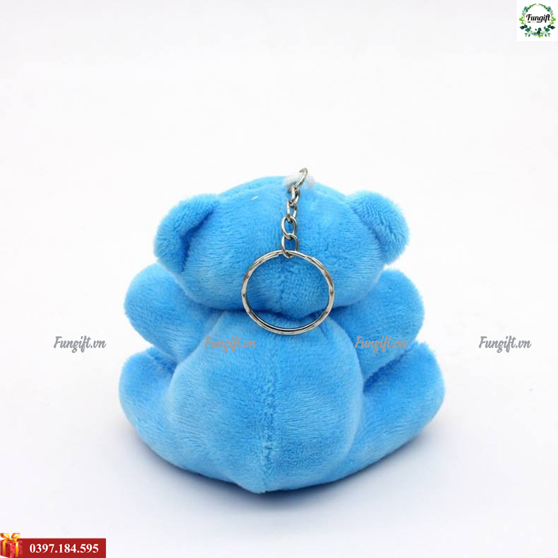 Gấu bông móc khóa ngồi