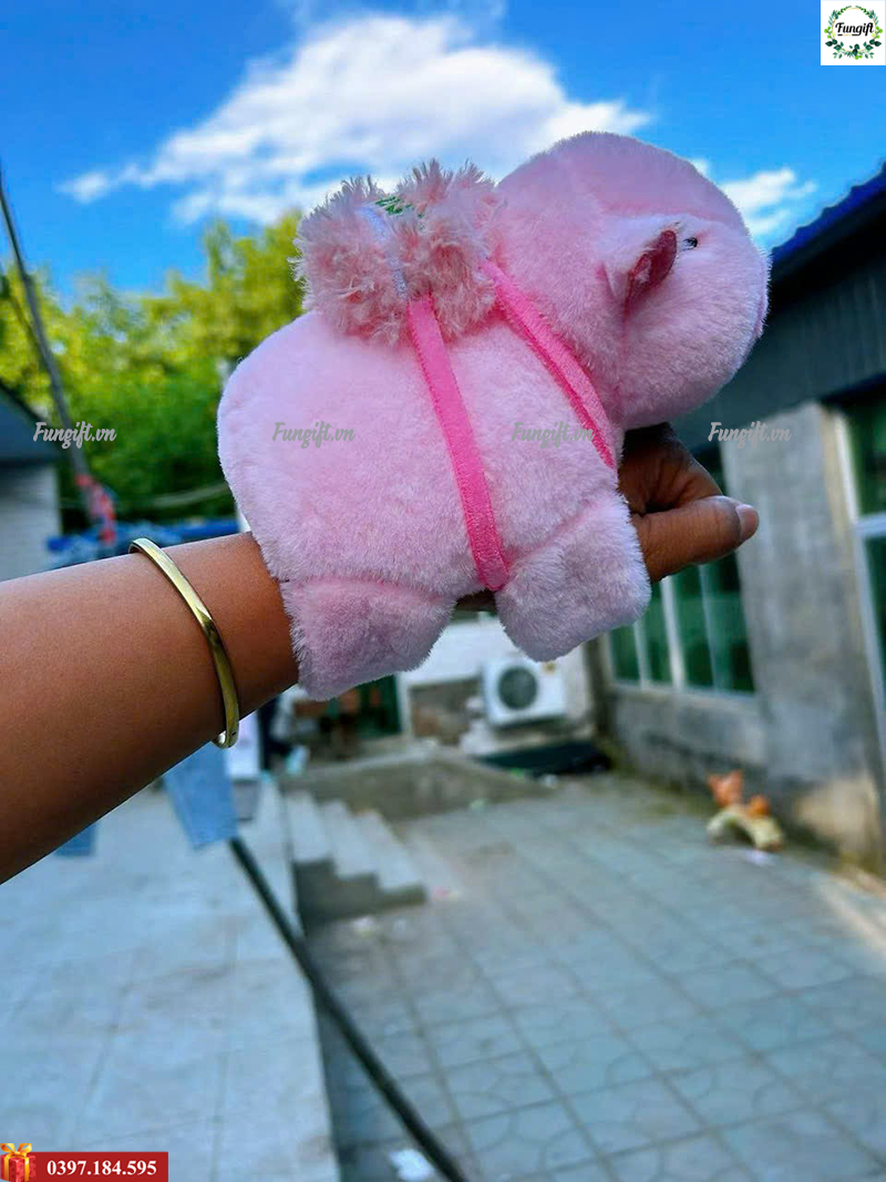 Gấu capybara hồng in theo yêu cầu