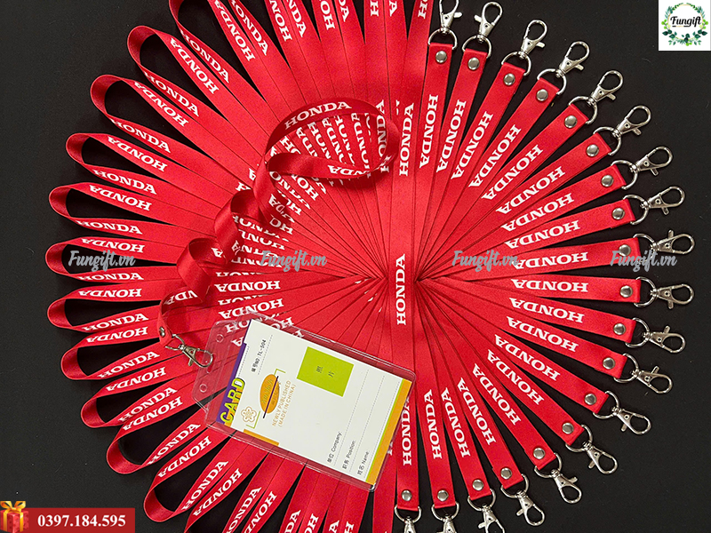 In dây đeo thẻ theo yêu cầu