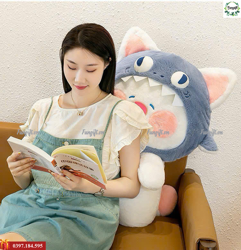 In tên lên mèo dudu nhồi bông