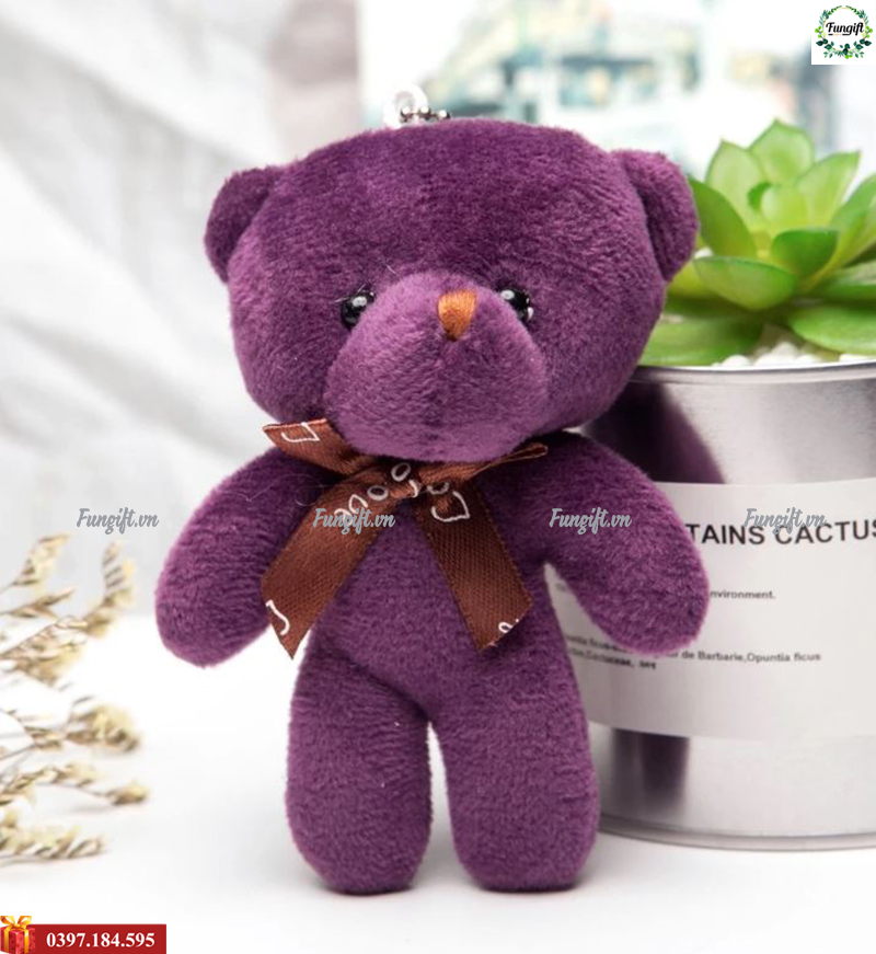 Mẫu móc khóa gấu bông nhỏ