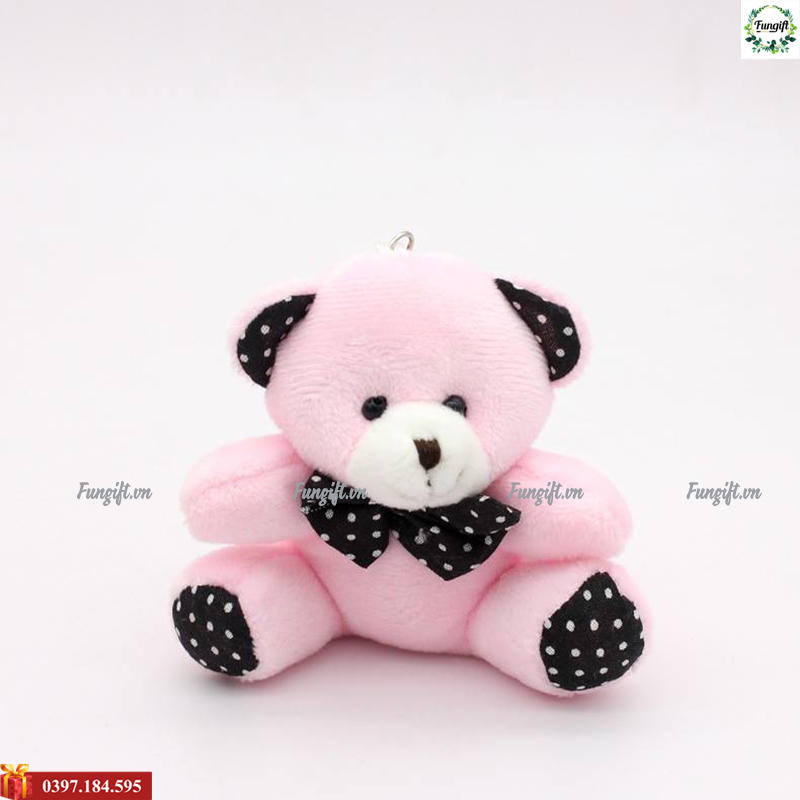 Móc khóa gấu bông ngồi