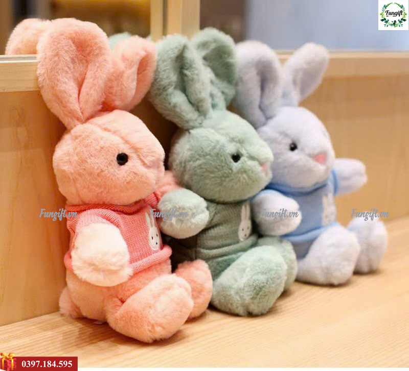 Nhận in tên lên thỏ bông