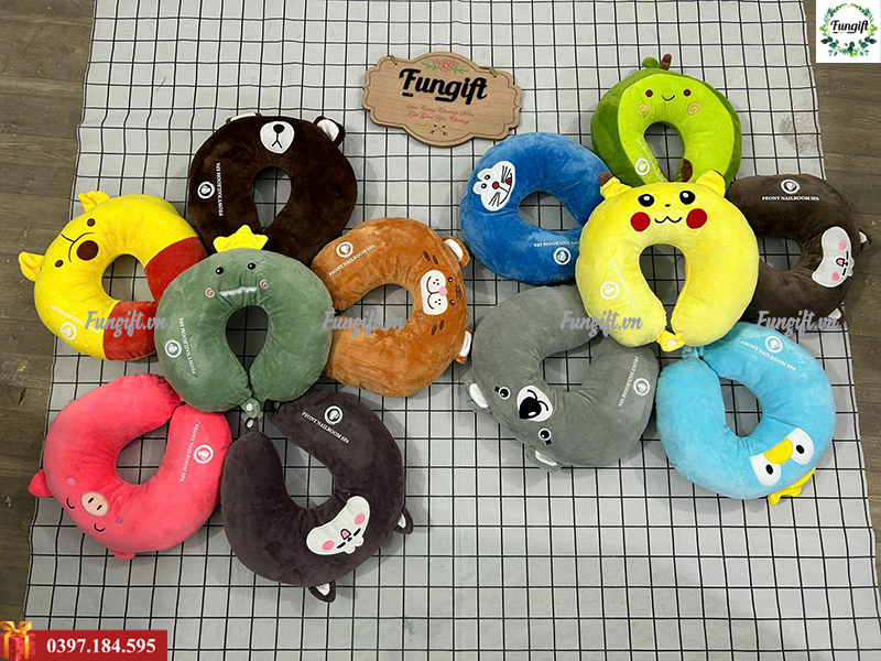 Sẵn hàng gối chữ U hình thú