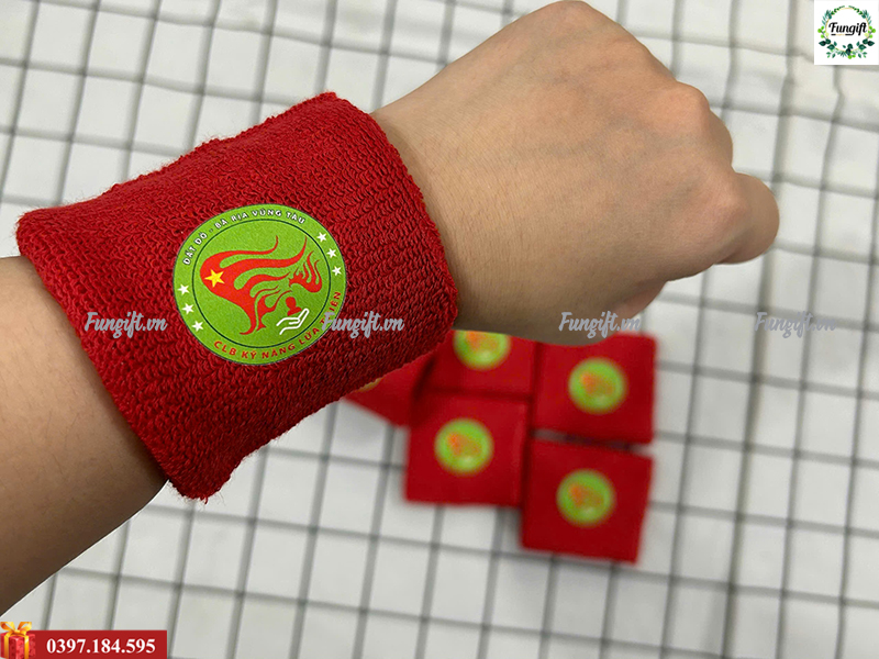 Băng đô thể thao đeo tay in logo theo yêu cầu