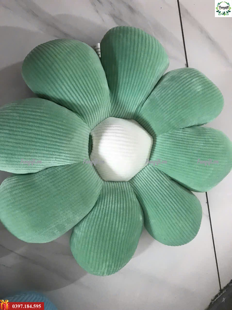 Đệm tựa lưng ghế văn phòng hình hoa