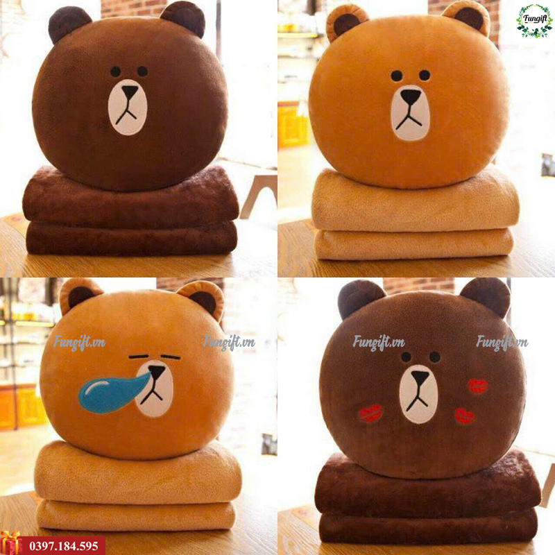 Gấu bông có mền cute