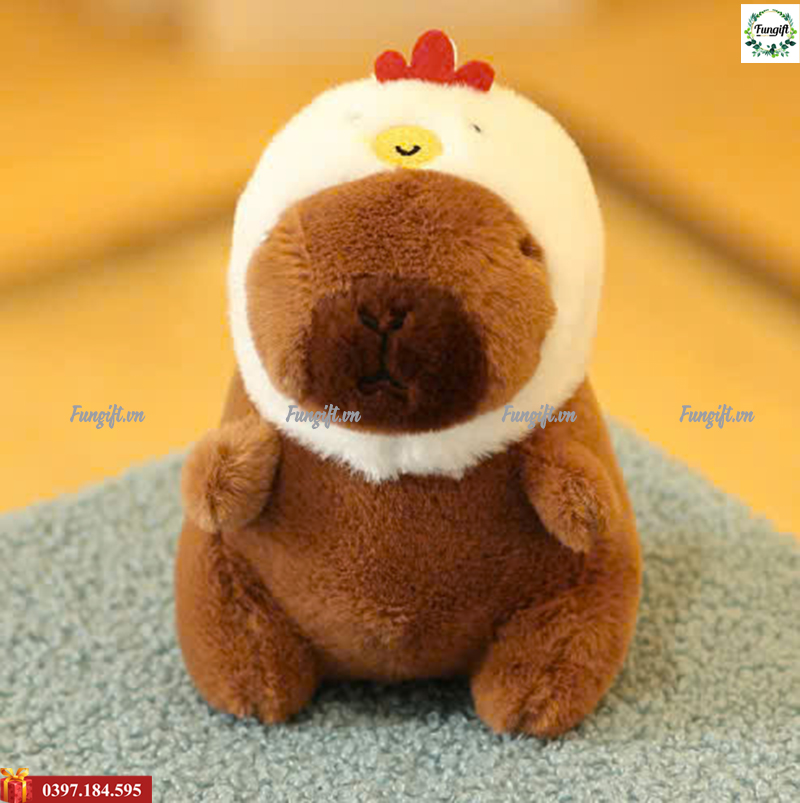 Gấu capybara quàng khăn