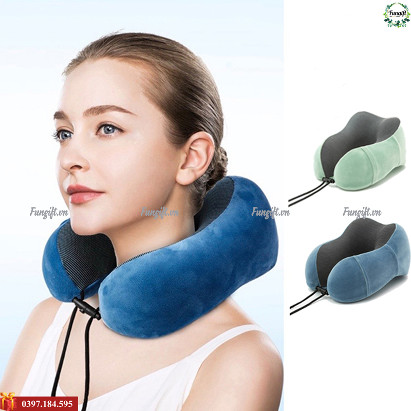 Gối cao su non chống mỏi cổ cao cấp chữ U