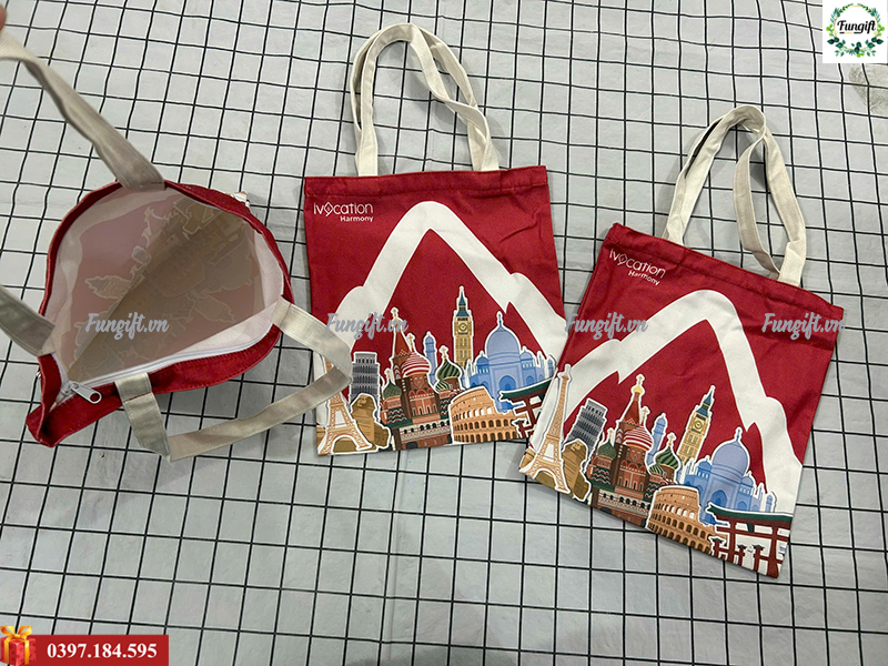 Túi tote in logo
