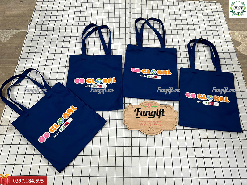 Mẫu túi vải canvas in logo