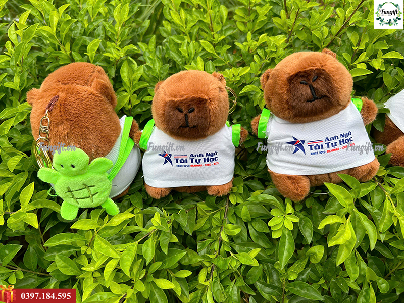 Sản xuất capybara móc khóa in tên