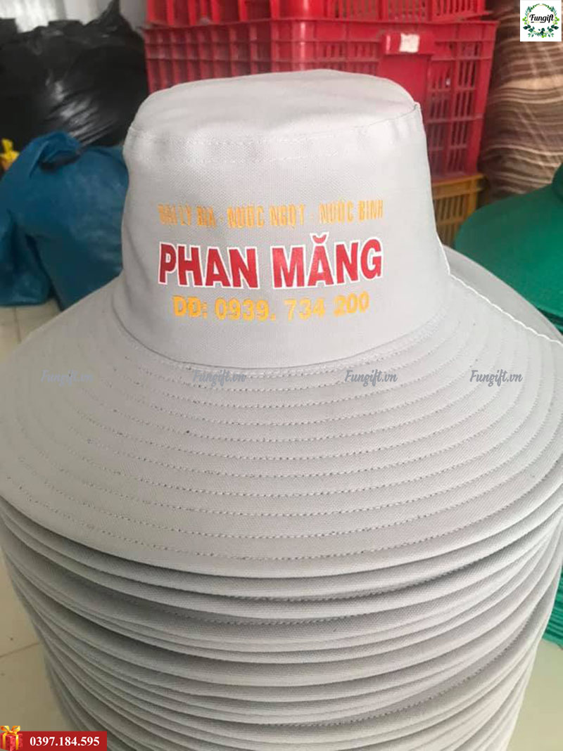 In logo nón tai bèo, nón nông dân