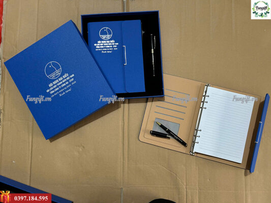 Set sổ bút in logo công ty