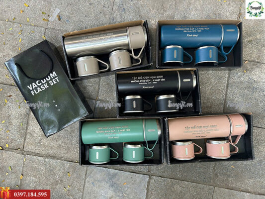 Bình giữ nhiệt in khắc logo