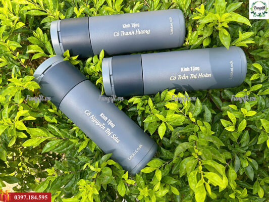 Bình giữ nhiệt khắc tên Hà Nội