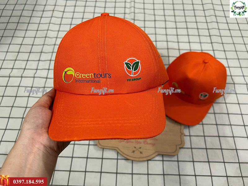 Mũ lưỡi trai in logo