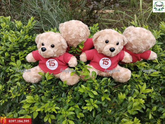 Gấu bông in logo Hà Nội
