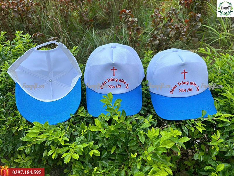 In logo lên mũ lưỡi trai