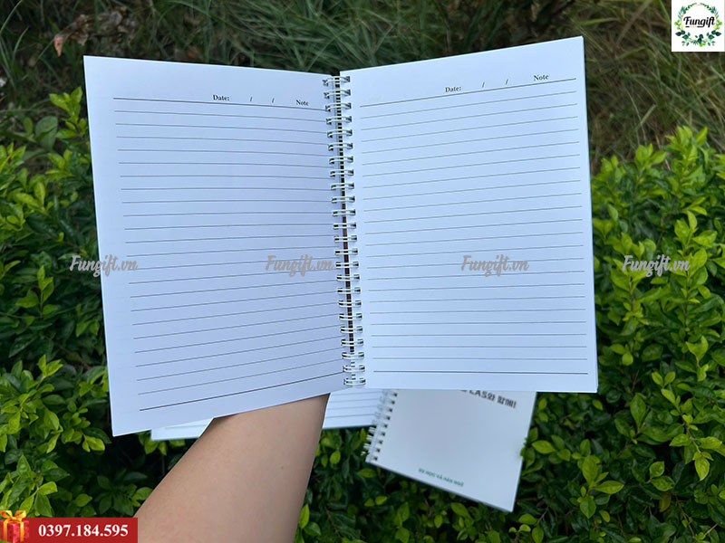 Sổ note lò xo in logo theo yêu cầu