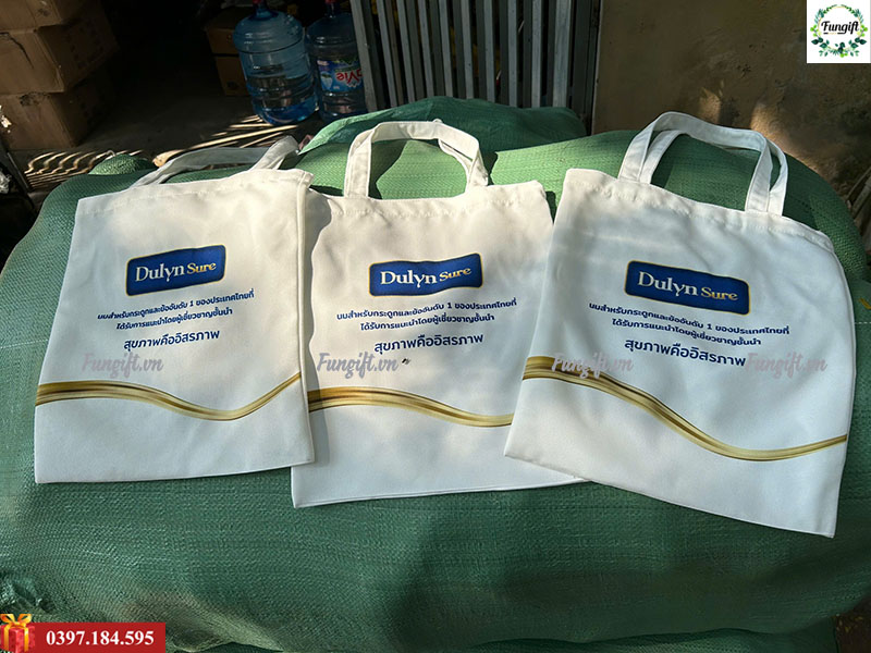 Túi vải tote in logo giá rẻ Hà Nội
