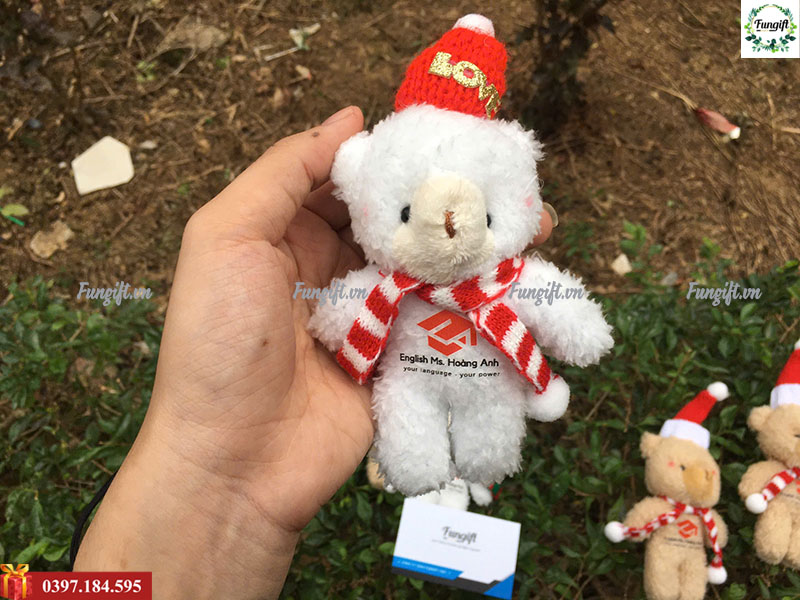 Nhận in gấu móc khóa