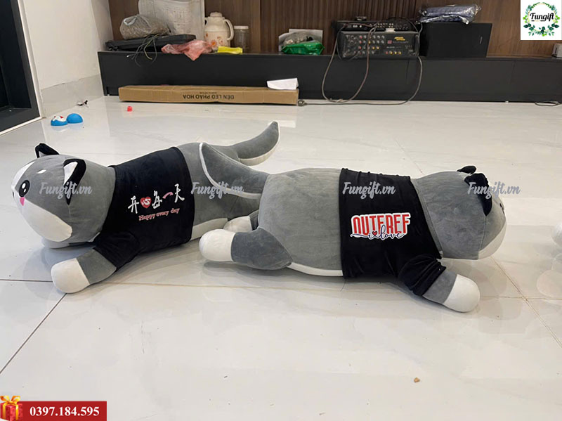 Chó husky nhồi bông