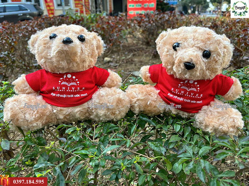 Gấu bông in logo Hà Nội